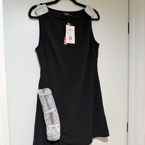 NWT - Cider Chic Black Dress with Rhinestone Bow Accents - Size L